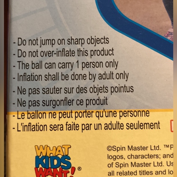 NWT⭐️PAW PATROL💫 Blue Hopper Ball - Picture 6 of 7